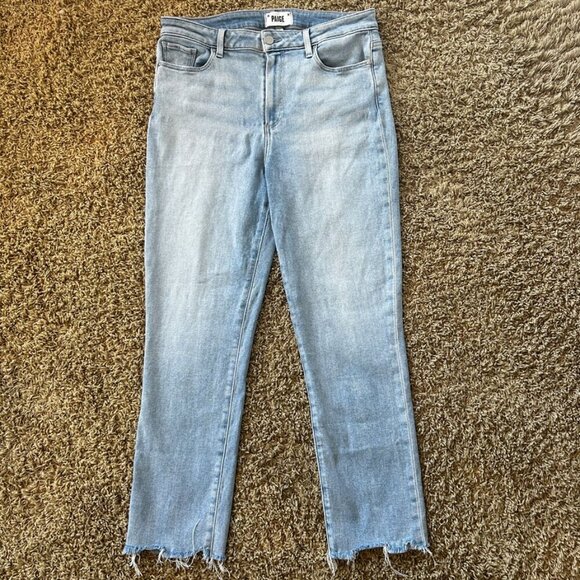 Paige High Rise Cindy - Shooting Star w/ Stellar Hem In Women's Size 31 - Picture 3 of 9